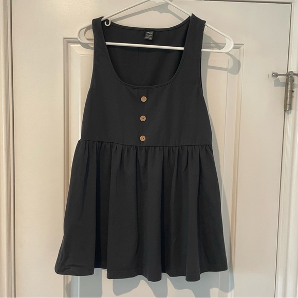 Shein Maternity Button Front Black Tank - Picture 5 of 8